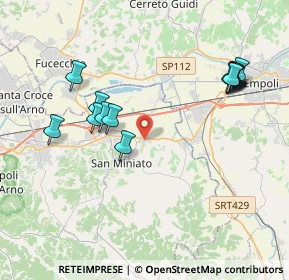 Mappa Via Venezia, 56028 San Miniato PI, Italia (4.25429)