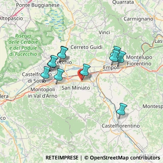 Mappa Via Venezia, 56028 San Miniato PI, Italia (6.93545)