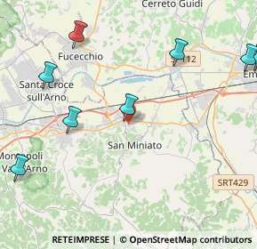 Mappa Via Aleardo Aleardi, 56028 San Miniato PI, Italia (6.54818)