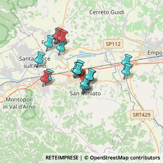 Mappa Via Aleardo Aleardi, 56028 San Miniato PI, Italia (2.9505)