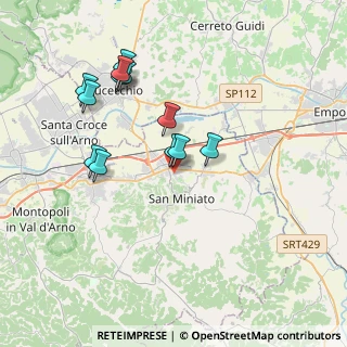 Mappa Via Aleardo Aleardi, 56028 San Miniato PI, Italia (3.69)