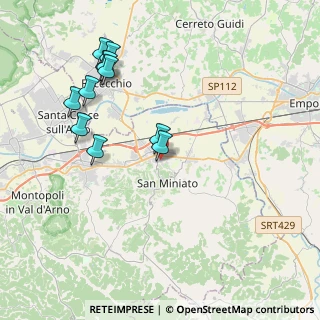 Mappa Via Aleardo Aleardi, 56028 San Miniato PI, Italia (4.31818)