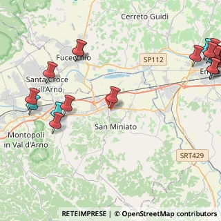 Mappa Via Aleardo Aleardi, 56028 San Miniato PI, Italia (6.795)