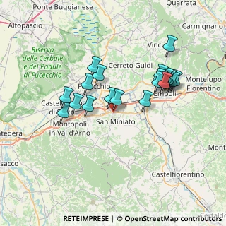 Mappa Via Aleardo Aleardi, 56028 San Miniato PI, Italia (6.854)