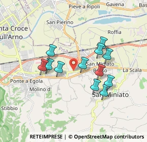 Mappa Via Vittorio Fossombroni, 56028 San Miniato PI, Italia (1.53917)