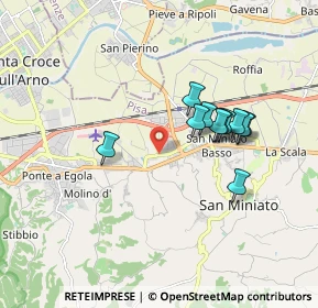 Mappa Via Vittorio Fossombroni, 56028 San Miniato PI, Italia (1.54909)
