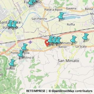 Mappa Via Vittorio Fossombroni, 56028 San Miniato PI, Italia (2.94133)