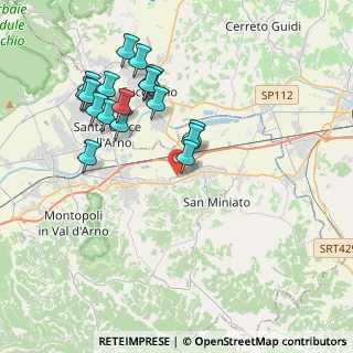 Mappa Via Vittorio Fossombroni, 56028 San Miniato PI, Italia (4.05222)