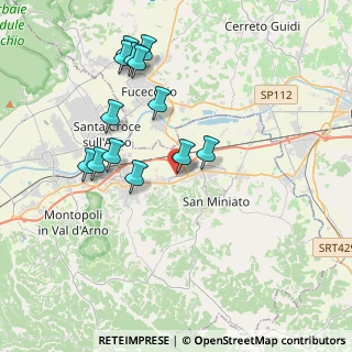 Mappa Via Vittorio Fossombroni, 56028 San Miniato PI, Italia (3.96538)