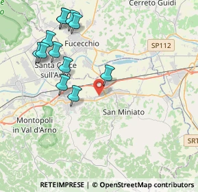 Mappa Via Vittorio Fossombroni, 56028 San Miniato PI, Italia (4.55667)