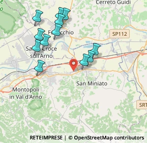 Mappa Via Vittorio Fossombroni, 56028 San Miniato PI, Italia (4.03833)