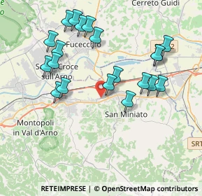 Mappa Via Vittorio Fossombroni, 56028 San Miniato PI, Italia (4.115)