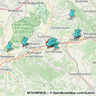 Mappa Via Vittorio Fossombroni, 56028 San Miniato PI, Italia (7.59364)