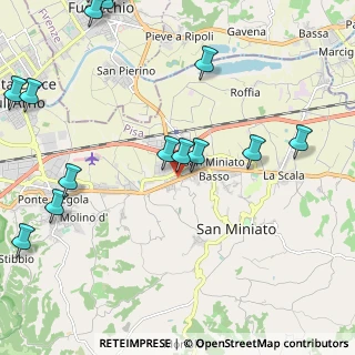 Mappa Via dei Mille, 56028 San Miniato PI, Italia (3.03133)
