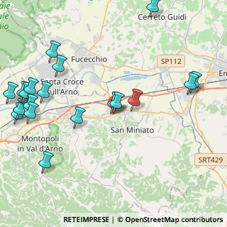 Mappa Via dei Mille, 56028 San Miniato PI, Italia (5.69)