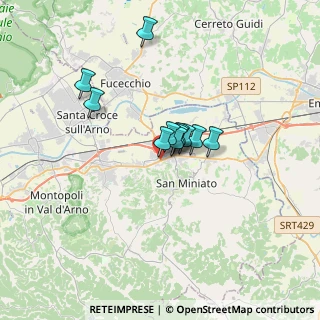 Mappa Via dei Mille, 56028 San Miniato PI, Italia (2.22545)