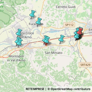 Mappa Via dei Mille, 56028 San Miniato PI, Italia (5.152)