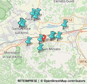 Mappa Via dei Mille, 56028 San Miniato PI, Italia (3.42)