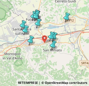 Mappa Via dei Mille, 56028 San Miniato PI, Italia (3.48333)