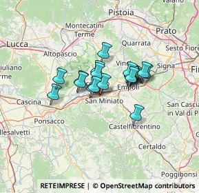 Mappa Via dei Mille, 56028 San Miniato PI, Italia (9.042)