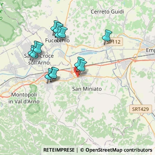 Mappa Via del Biagionato, 56028 San Miniato PI, Italia (4.16133)