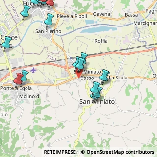 Mappa Via del Biagionato, 56028 San Miniato PI, Italia (2.767)