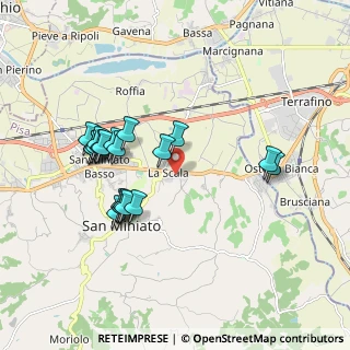 Mappa Via Francesco Mario Pagano, 56028 San Miniato PI, Italia (1.8325)