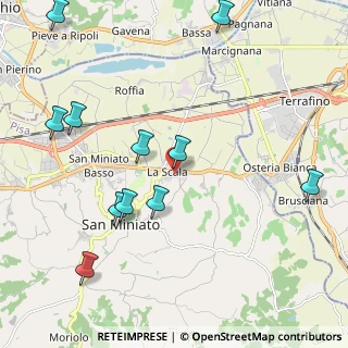 Mappa Via Francesco Mario Pagano, 56028 San Miniato PI, Italia (2.53909)