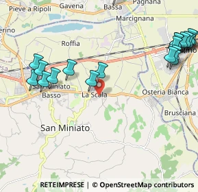 Mappa Via Francesco Mario Pagano, 56028 San Miniato PI, Italia (2.8545)