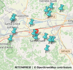 Mappa Via Pozzo, 56028 San Miniato PI, Italia (4.30667)