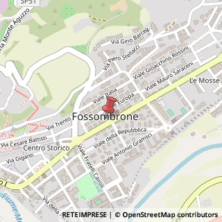 Mappa Viale Martiri della Resistenza, 27, 61034 Fossombrone, Pesaro e Urbino (Marche)