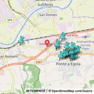 Mappa Via del Cuoio, 56028 San Miniato PI, Italia (1.0635)