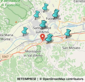 Mappa Via del Cuoio, 56028 San Miniato PI, Italia (3.45273)