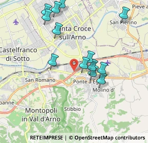 Mappa Via del Cuoio, 56028 San Miniato PI, Italia (1.98)