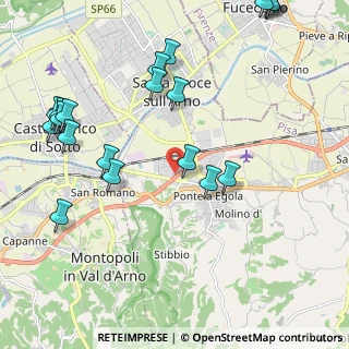 Mappa Via del Cuoio, 56028 San Miniato PI, Italia (2.748)