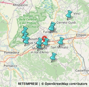 Mappa Via del Cuoio, 56028 San Miniato PI, Italia (5.83909)