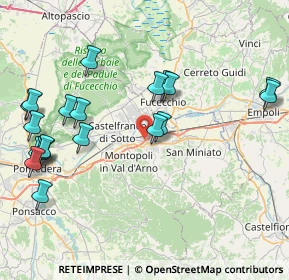 Mappa Via del Cuoio, 56028 San Miniato PI, Italia (9.644)