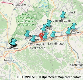 Mappa Via del Cuoio, 56028 San Miniato PI, Italia (8.9965)