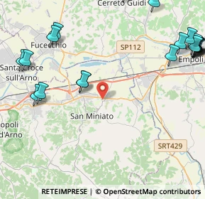 Mappa Via del Cimitero, 56028 San Miniato PI, Italia (6.4215)