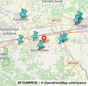 Mappa Via del Cimitero, 56028 San Miniato PI, Italia (4.58583)