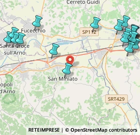 Mappa Via del Cimitero, 56028 San Miniato PI, Italia (6.4385)