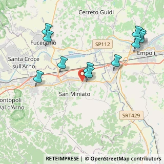 Mappa Via del Cimitero, 56028 San Miniato PI, Italia (4.70273)