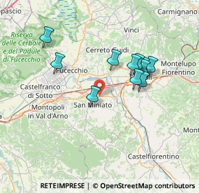Mappa Via Genova, 56028 San Miniato PI, Italia (6.62818)