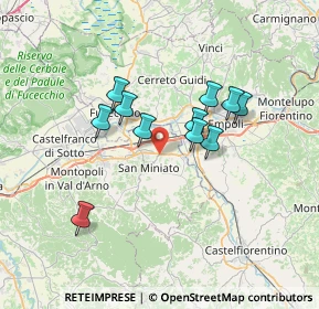 Mappa Via Genova, 56028 San Miniato PI, Italia (5.83091)