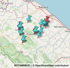 Mappa Via Don Giovanni Bosco, 61034 Fossombrone PU, Italia (10.9925)