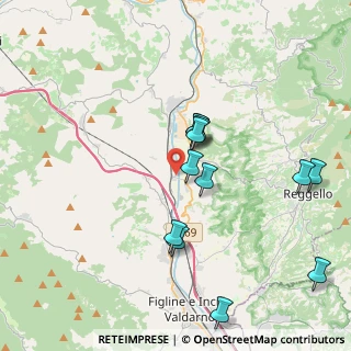 Mappa Via Pian dell'Isola, 50064 Figline e Incisa Valdarno FI, Italia (3.91)