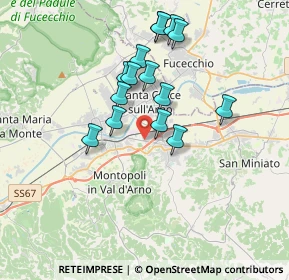Mappa Via della Spira, 56028 San Miniato PI, Italia (3.24067)