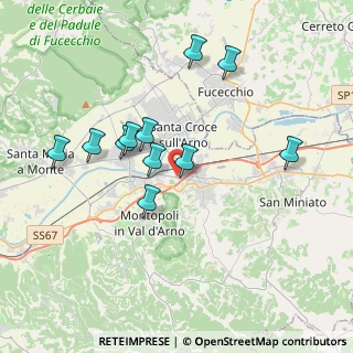 Mappa Via della Spira, 56028 San Miniato PI, Italia (3.55545)