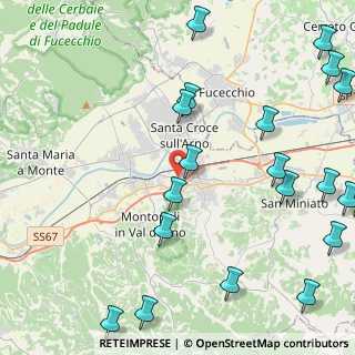 Mappa Via della Spira, 56028 San Miniato PI, Italia (6.269)