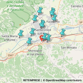 Mappa Via della Spira, 56028 San Miniato PI, Italia (3.65692)